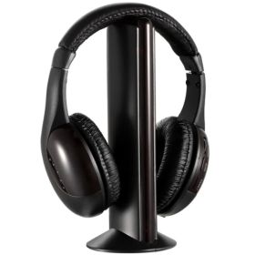 Wireless RF Headphones HiFi Over Ear Headsets RF Transmitter Receiver (Option: Style1)