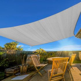 20'X26' Light Grey HDPE Sunshade Sail (Option: Defaulttitle)